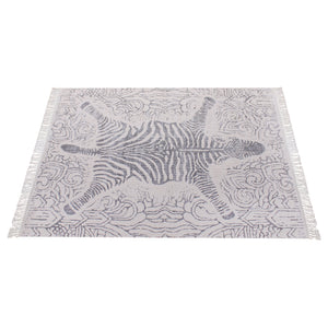 Zena Wool and Cotton Faux Zebra Rug - Staunton and Henry