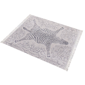 Zena Wool and Cotton Faux Zebra Rug - Staunton and Henry