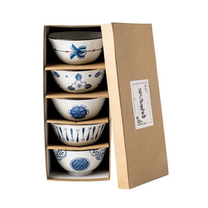 Kaito Retro Japanese Rice Bowl Set - Staunton and Henry