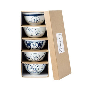 Kaito Retro Japanese Rice Bowl Set - Staunton and Henry