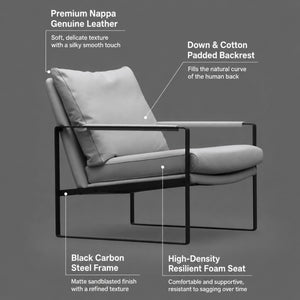 Soren Modern Leather Lounge Chair - Staunton and Henry