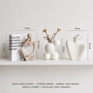 Nuevo Wabi-Sabi Sculptural Ornament Set - Staunton and Henry