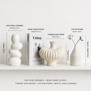 Nuevo Wabi-Sabi Sculptural Ornament Set - Staunton and Henry