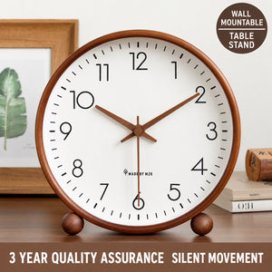 Nobu Nordic Solid Wood Silent Clock