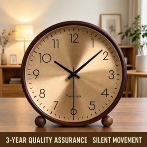 Nobu Nordic Solid Wood Silent Clock