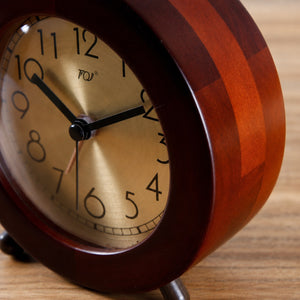 Bruno Silent Solid Wood Alarm Clock - Staunton and Henry