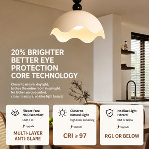 Lumière White Wabi Pendant Light - Staunton and Henry