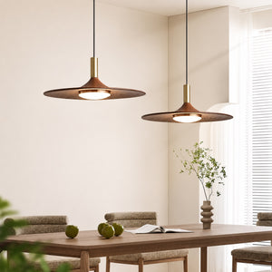 Orbit Mid Century Modern Walnut Pendant Light - Staunton and Henry
