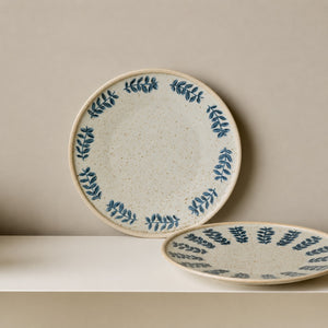 Hand-Painted Stoneware Breakfast Plate 21cm Underglaze Ceramic Dinner Dish - Staunton and Henry