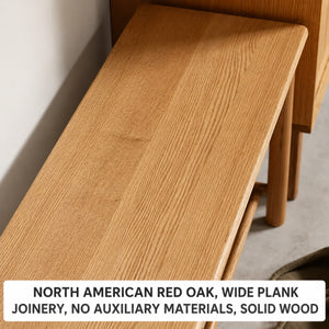 Yuki Oak Wood Shoe Bench - Staunton and Henry