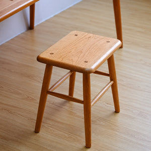 Haru Japandi Solid Wood Stool