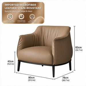 Milano Vegan Leather Lounge Chair