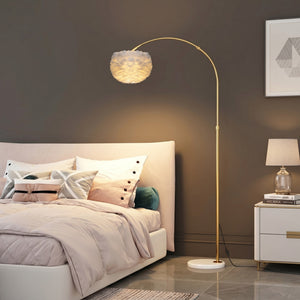 Esther Glow Arched Feather Floor Lamp - Staunton and Henry