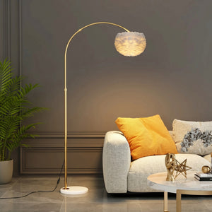 Esther Glow Arched Feather Floor Lamp - Staunton and Henry