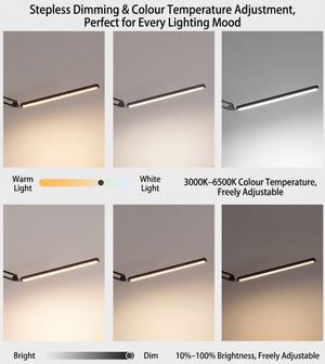 Linear Glow Modern Task Floor Lamp - Staunton and Henry