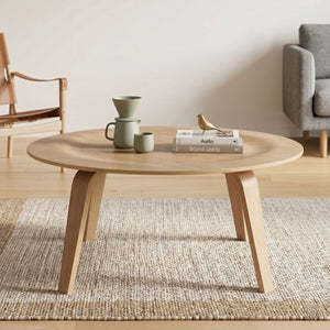 Georg Scandi Round Wood Coffee Table - Staunton and Henry