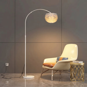 Esther Glow Arched Feather Floor Lamp - Staunton and Henry