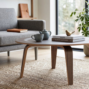 Georg Scandi Round Wood Coffee Table - Staunton and Henry
