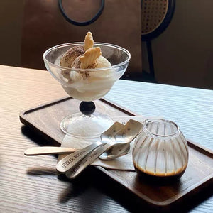 Swirl Ribbed Glass Dessert Glasses - Staunton and Henry