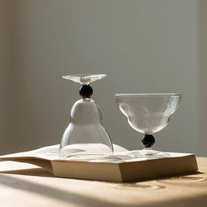 Swirl Ribbed Glass Dessert Glasses - Staunton and Henry