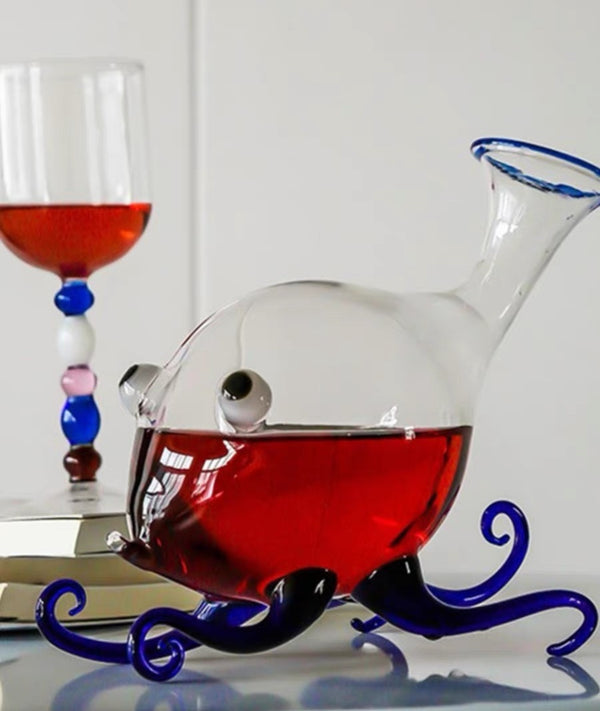 Octopus glass decanter - Staunton and Henry