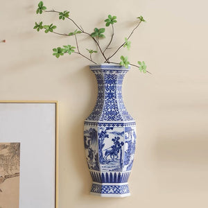 Chinese Blue and White Vase Wall Art - Staunton and Henry