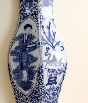 Chinese Blue and White Vase Wall Art - Staunton and Henry