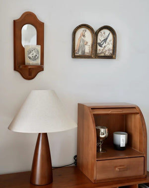 Minimalist Wood Base Table Lamp - Staunton and Henry