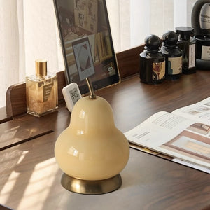 Pear Glass Cordless Table Lamp