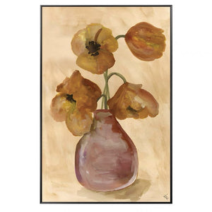 Orange Poppies Bouquet Printed Wall Art with Frame - Staunton and Henry
