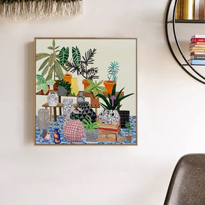 Plants Illustration Wall Art with Frame - Staunton and Henry