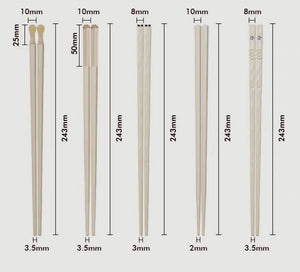 Modern Cream White Chopsticks - Staunton and Henry
