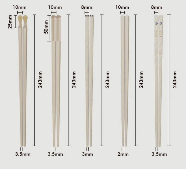 Modern Cream White Chopsticks - Staunton and Henry