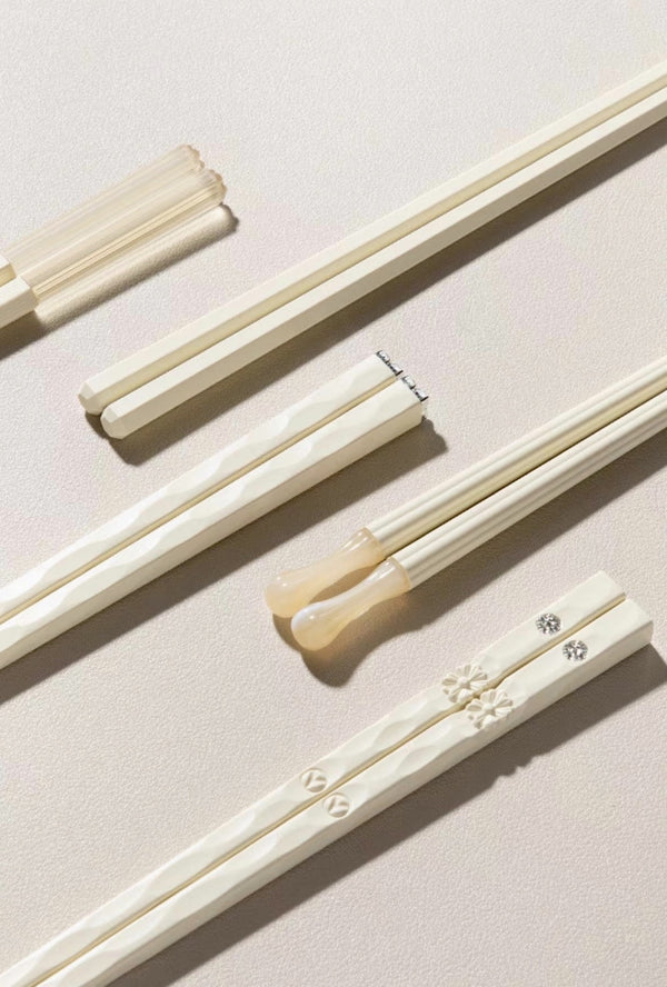 Modern Cream White Chopsticks - Staunton and Henry