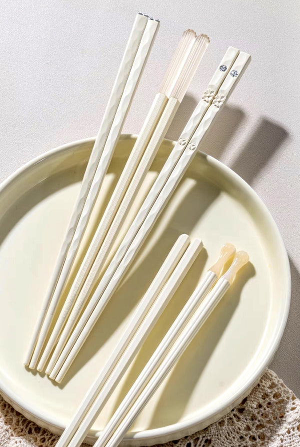 Modern Cream White Chopsticks - Staunton and Henry