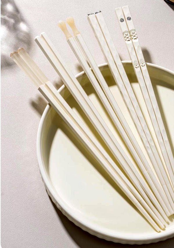 Modern Cream White Chopsticks - Staunton and Henry