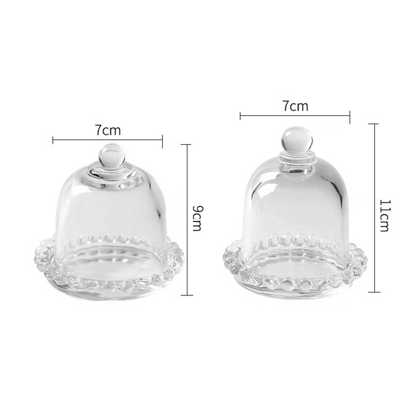 Mini Glass Cake Dome and Footed Stand - Staunton and Henry