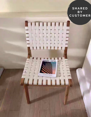 Kirra Woven Leather Dining Chair - Staunton and Henry