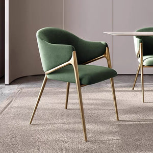 Carrie Curved and Boucl√© Dining Chair - Staunton and Henry
