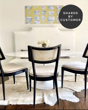 Buro Black Dining Chair with Rattan - Staunton and Henry