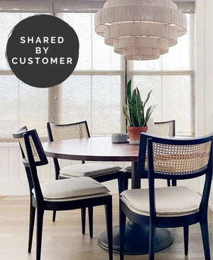 Buro Black Dining Chair with Rattan - Staunton and Henry