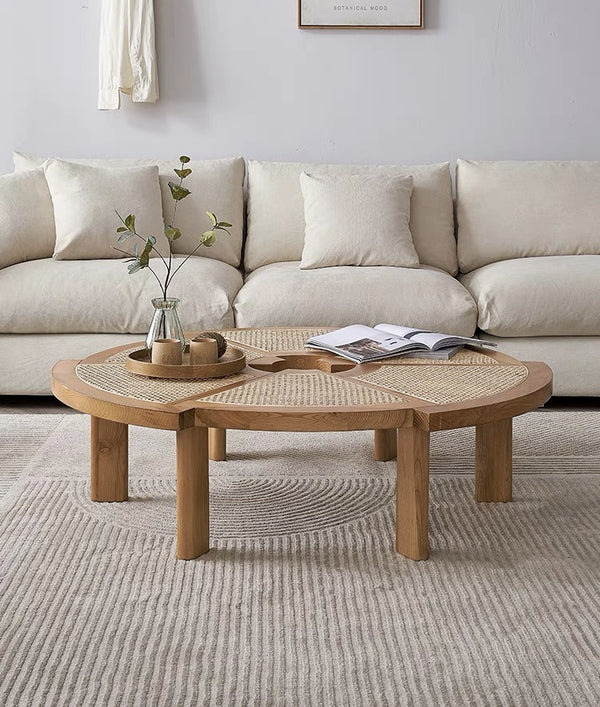 Replica Rio Low Rattan and Wood Coffee Table - Staunton and Henry