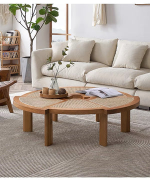 Replica Rio Low Rattan and Wood Coffee Table - Staunton and Henry