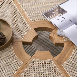 Replica Rio Low Rattan and Wood Coffee Table - Staunton and Henry