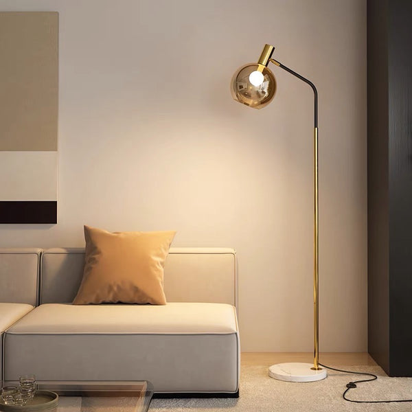 Orbit Glass Shade Floor Lamp - Staunton and Henry