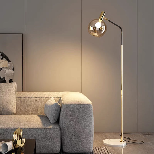 Orbit Glass Shade Floor Lamp - Staunton and Henry