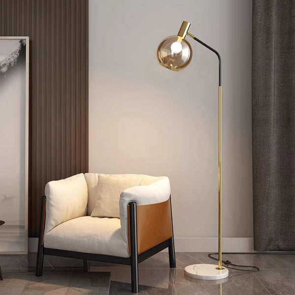 Orbit Glass Shade Floor Lamp - Staunton and Henry