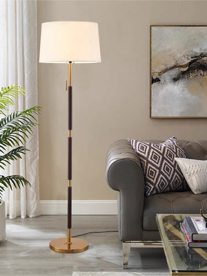 Mila Metal Floor Lamp White Shade - Staunton and Henry