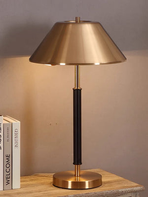 Future Deco Black and Brass Table Lamp - Staunton and Henry