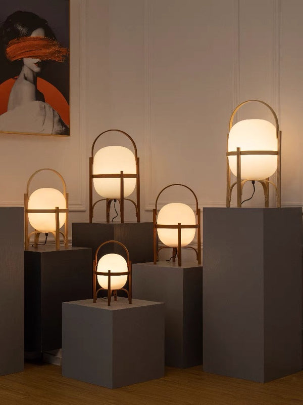 Minimalist Japanese Style Lantern Table Lamp - Staunton and Henry